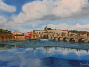 Olej na plátně - Karlův most